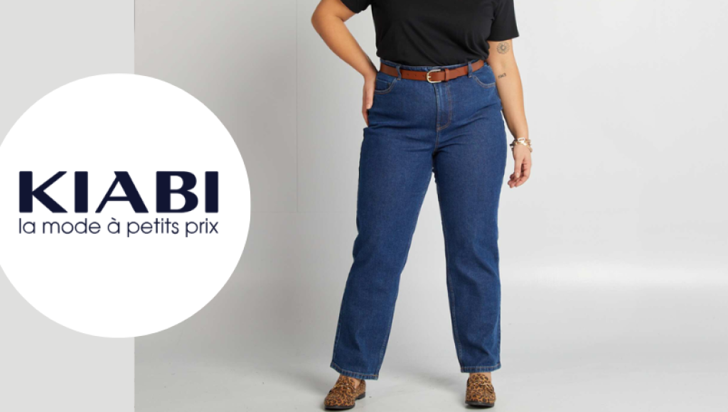 Testez gratuitement le jean stylé grande taille de Kiabi