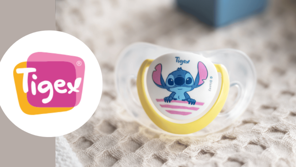 Testez gratuitement la sucette physiologique SMART Stitch de Tigex