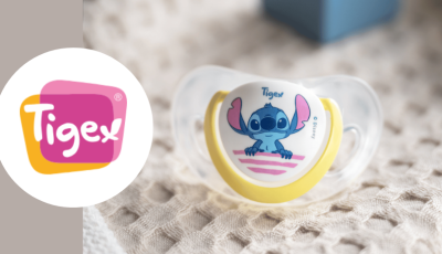 Testez gratuitement la sucette physiologique SMART Stitch de Tigex