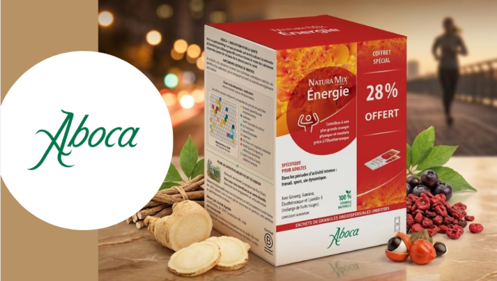 Testez gratuitement le complément alimentaire natura mix advanced énergie de Abocca Life