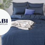 Testez gratuitement la housse de couette adulte à carreaux de Kiabi