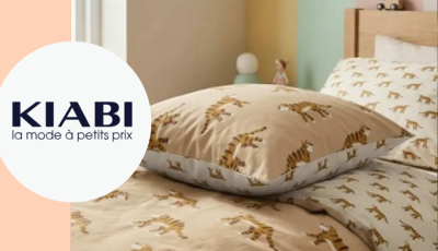 Testez gratuitement la housse de couette enfant motif tigre de Kiabi