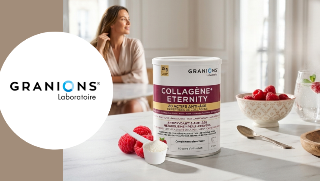 Testez gratuitement le complément alimentaire collagène Eternity de Granions