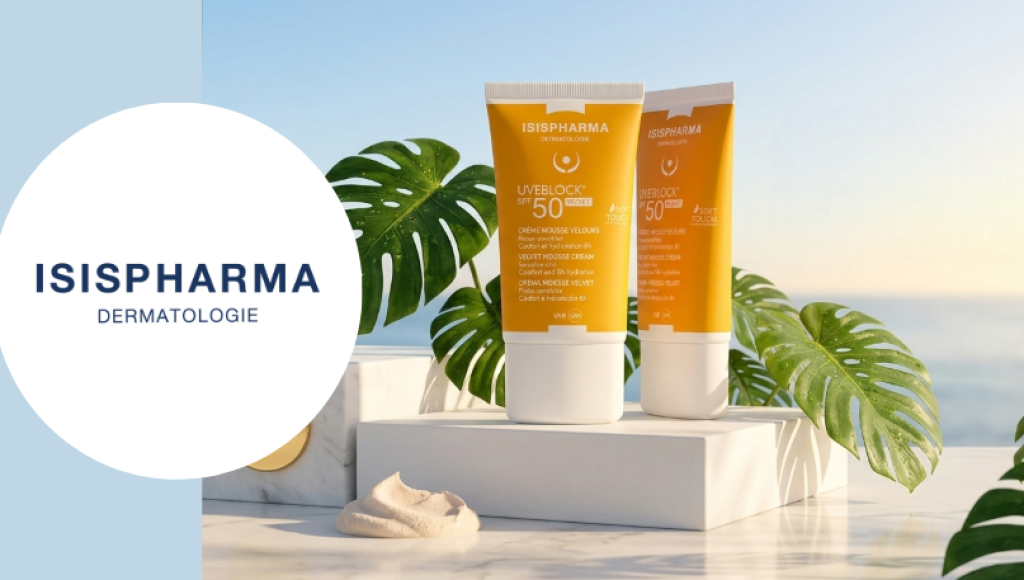 Testez gratuitement la crème protection solaire Uveblock Velvet SPF50 de Isispharma Dermatologie