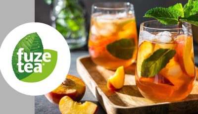 Testez gratuitement les nouvelles saveurs Fuze Pêche Rose Sans Sucres et Citron Citronnelle de Fuze Tea