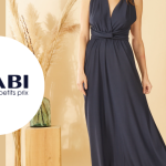 Testez gratuitement la robe longue multipositions de Kiabi