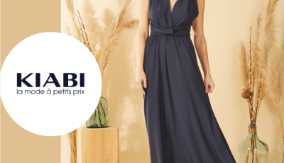Testez gratuitement la robe longue multipositions de Kiabi