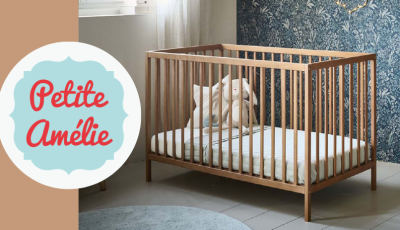 Testez gratuitement le lit bébé bois Hêtre 60x120cm de Petite Amélie