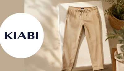 Testez gratuitement le pantalon homme tapered fit beige de Kiabi