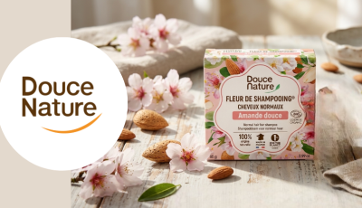 Testez gratuitement le shampoing solide amande douce de Douce Nature