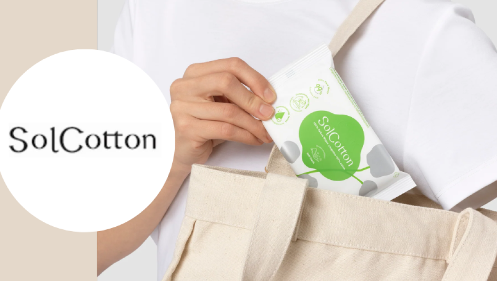 Testez gratuitement les lingettes humides nettoyantes en coton de SolCotton
