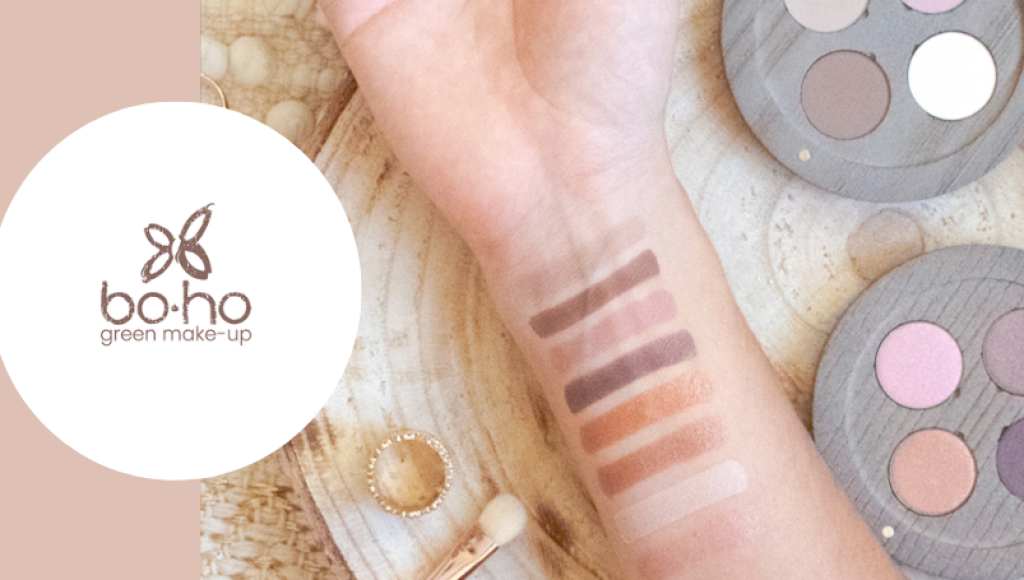 Testez gratuitement le palette 5 ombres à paupières Bio de Boho Green