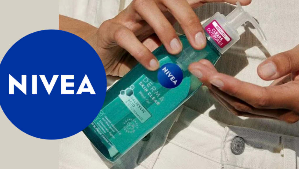 Testez gratuitement le gel nettoyant visage derma kin clear de Nivea