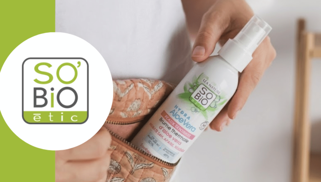 Testez gratuitement la brume thermale d\'aloe vera bio de SO BiO étic