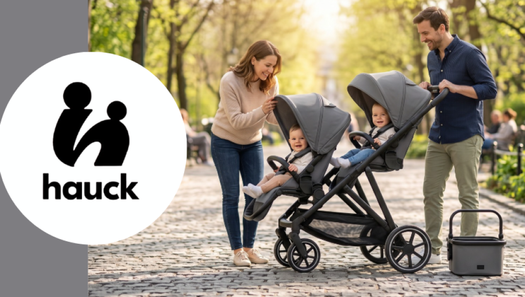 Testez gratuitement la poussette double grow N care twin set de Hauck.
