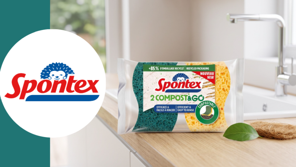 Testez gratuitement l\'éponge grattant COMPOST’ & GO 100 % Compostable de Spontex