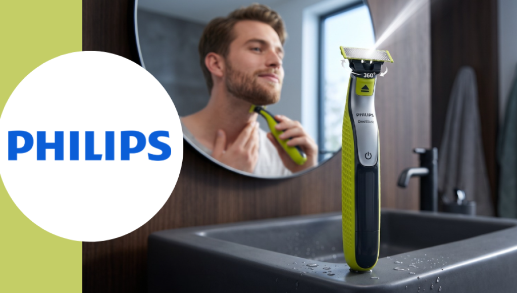 Testez gratuitement la oneblade 360 visage de Philips