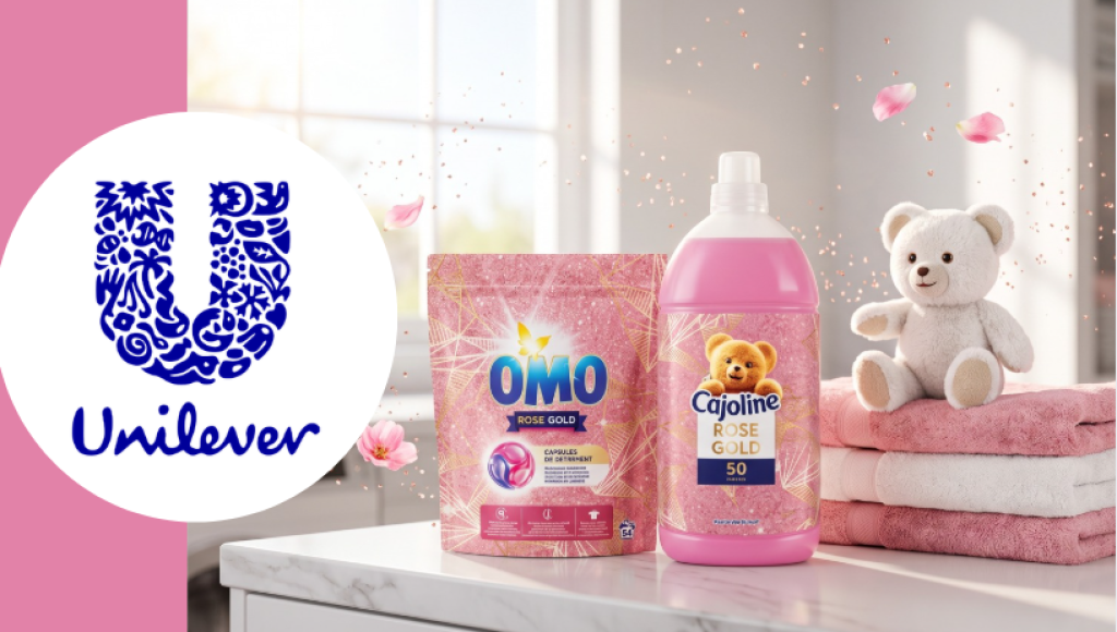Testez gratuitement la gamme rose gold OMO & Cajoline de Unilever