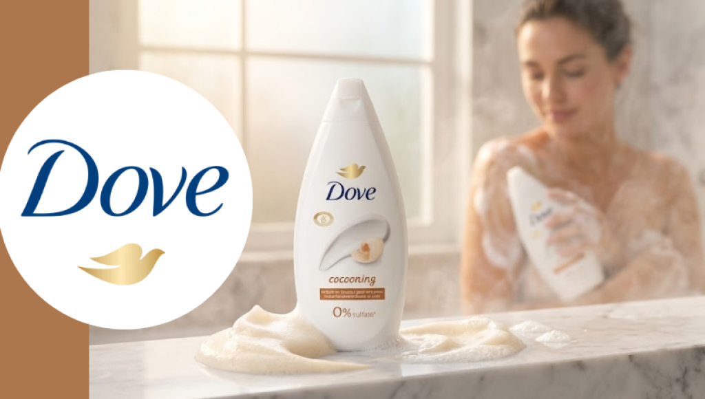 Testez gratuitement le gel douche cocooning de Dove