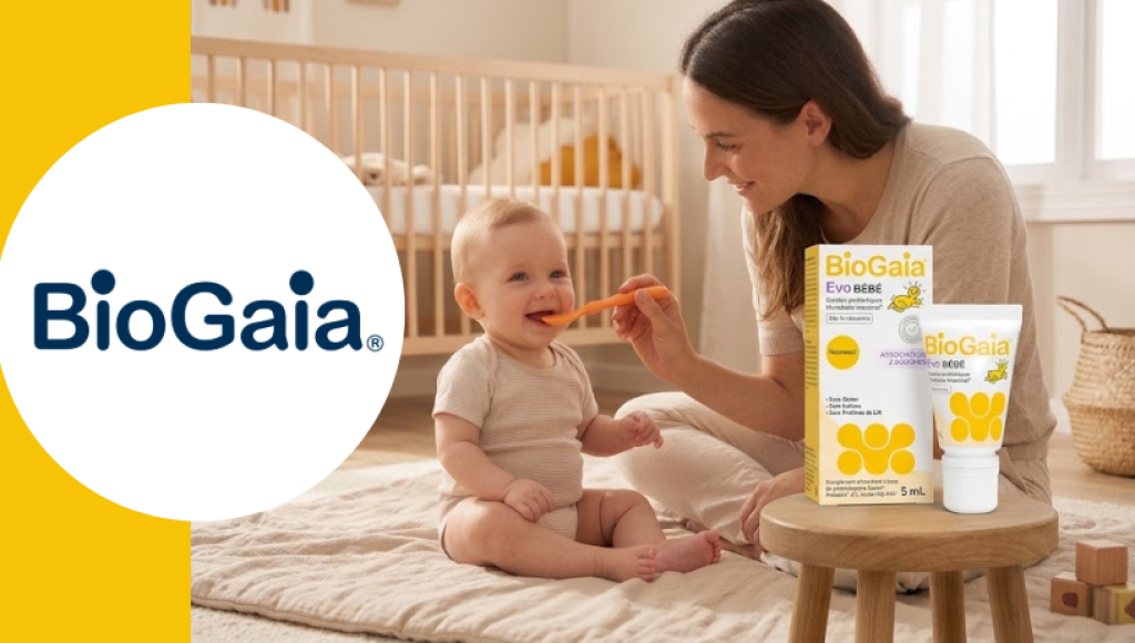 Testez gratuitement les gouttes probiotiques evo bébé de BioGaia