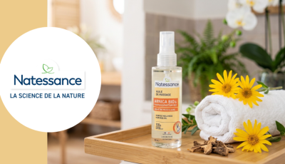 Testez gratuitement l\'huile de massage à l\'Arnica bio et à l’Harpagophytum bio de Natessance