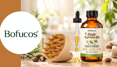 Testez gratuitement l\'huile de romarin et brosse de massage du cuir chevelu de Bofuoos