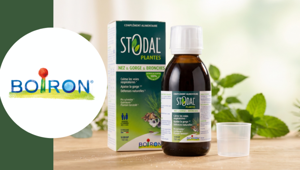 Testez gratuitement le sirop nez, gorge et bronches Stodal Plants de Boiron