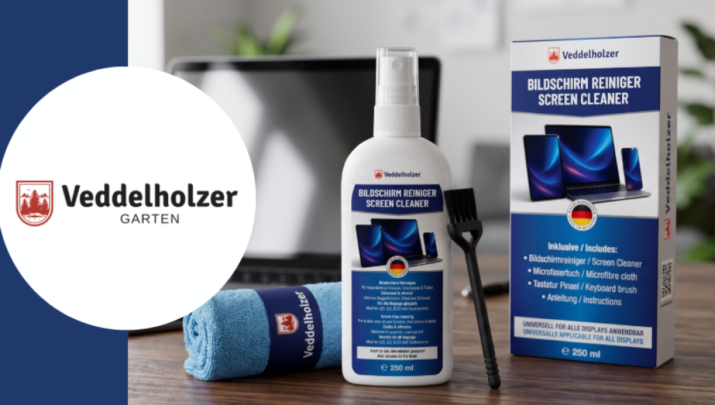 Testez gratuitement les kits de nettoyage d\'écran de Veddelholzer