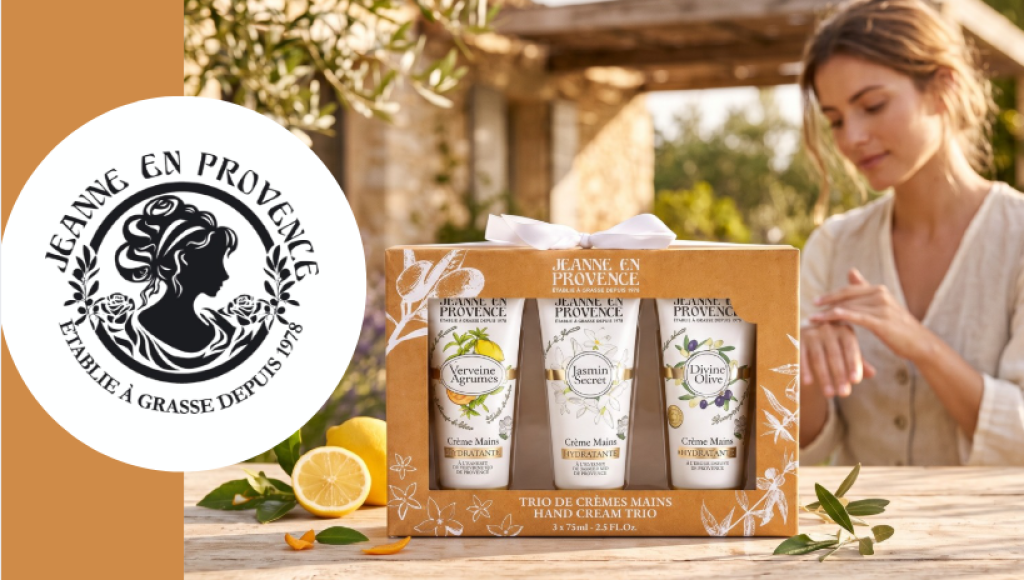 Testez gratuitement trio de crèmes mains de Jeanne en Provence