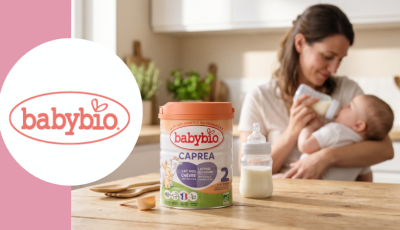 Testez gratuitement le lait infantile caprea deuxième âge de Babybio.