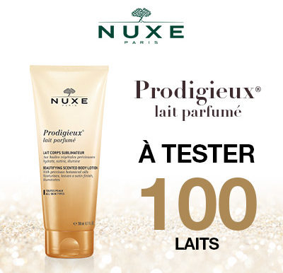 Testez gratuitement le lait de corps sublimateur de Nuxe