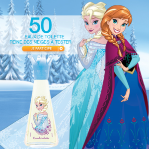 Testez gratuitement l\'eau de toilette Reine des Neiges de Disney