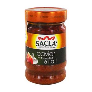 Testez gratuitement la sauce caviar de tomates à l\'ail de Saclà