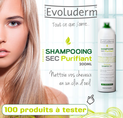 Testez gratuitement le shampoing Sec Purifiant Evoluderm