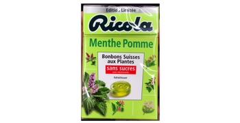 Testez gratuitement les bonbons Ricola Menthe Pomme