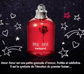 Recevez gratuitement un échantillon du parfum Amor Amor de Cacharel