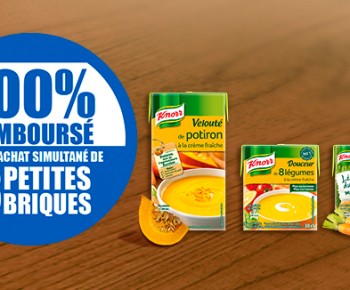 Testez gratuitement les soupes Knorr