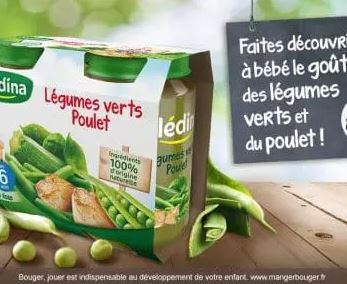 Testez gratuitement le petit pot Bledina poulet haricots verts