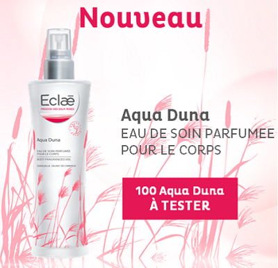 Testez gratuitement l\'eau parfumée Aqua Duna de Eclaé