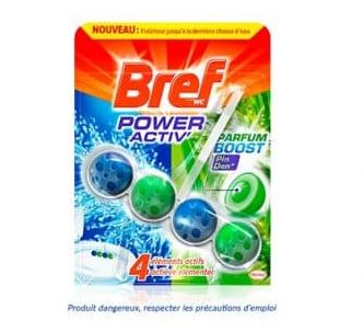 Recevez gratuitement un échantillon de Bref WC Power Activ’ Parfum Boost