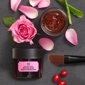 Testez gratuitement le masque frais repulpant à la rose d\'Angleterre The Body Shop