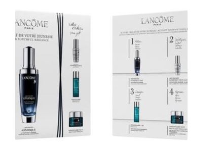 Recevez gratuitement un échantillon de trois soins Lancôme