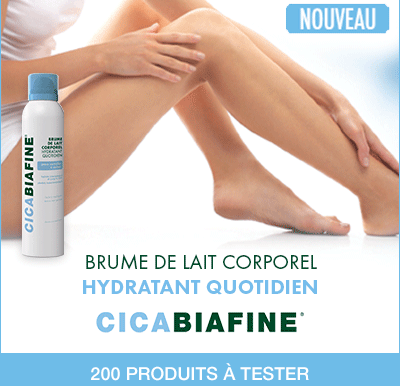 Testez gratuitement la brume de Lait Corporel Hydratant Quotidien CICABIAFINE
