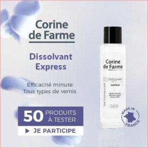Testez gratuitement le dissolvant Corine de Farme