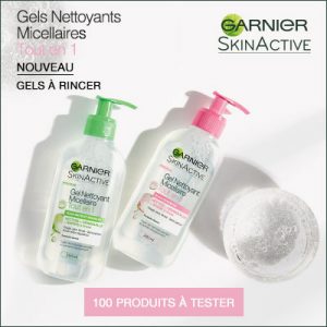 Testez gratuitement le Gel Nettoyant Micellaire Tout en 1 de Garnier