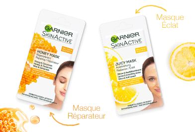 Testez gratuitement les nouveaux Masques de Garnier SkinActive