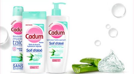 Testez gratuitement le soin hydratant à la sève d\'aloé vera de Cadum