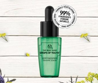 Recevez gratuitement un échantillon Drop of Youth de Bodyshop