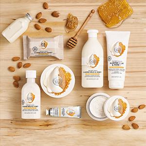 Testez gratuitement les soins protecteurs Almond Milk Honey de The Body Shop
