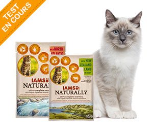 Testez gratuitement les sachets fraîcheur IAMS Naturally pour chats